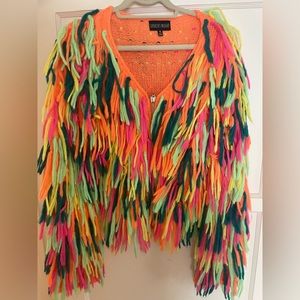 Current Mood Confetti Zip up Jacket Size S
